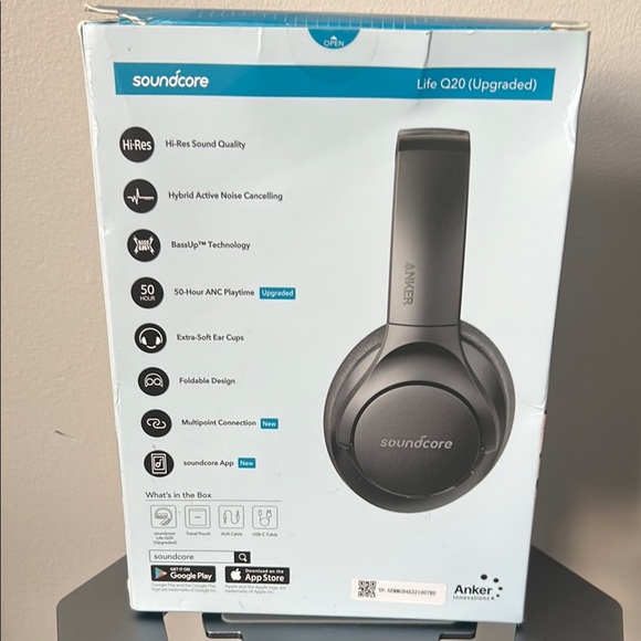 Anker Soundcore Life Q20 Wireless Over-Ear Bluetooth Headphones π§β¨ - Picture 3 of 3